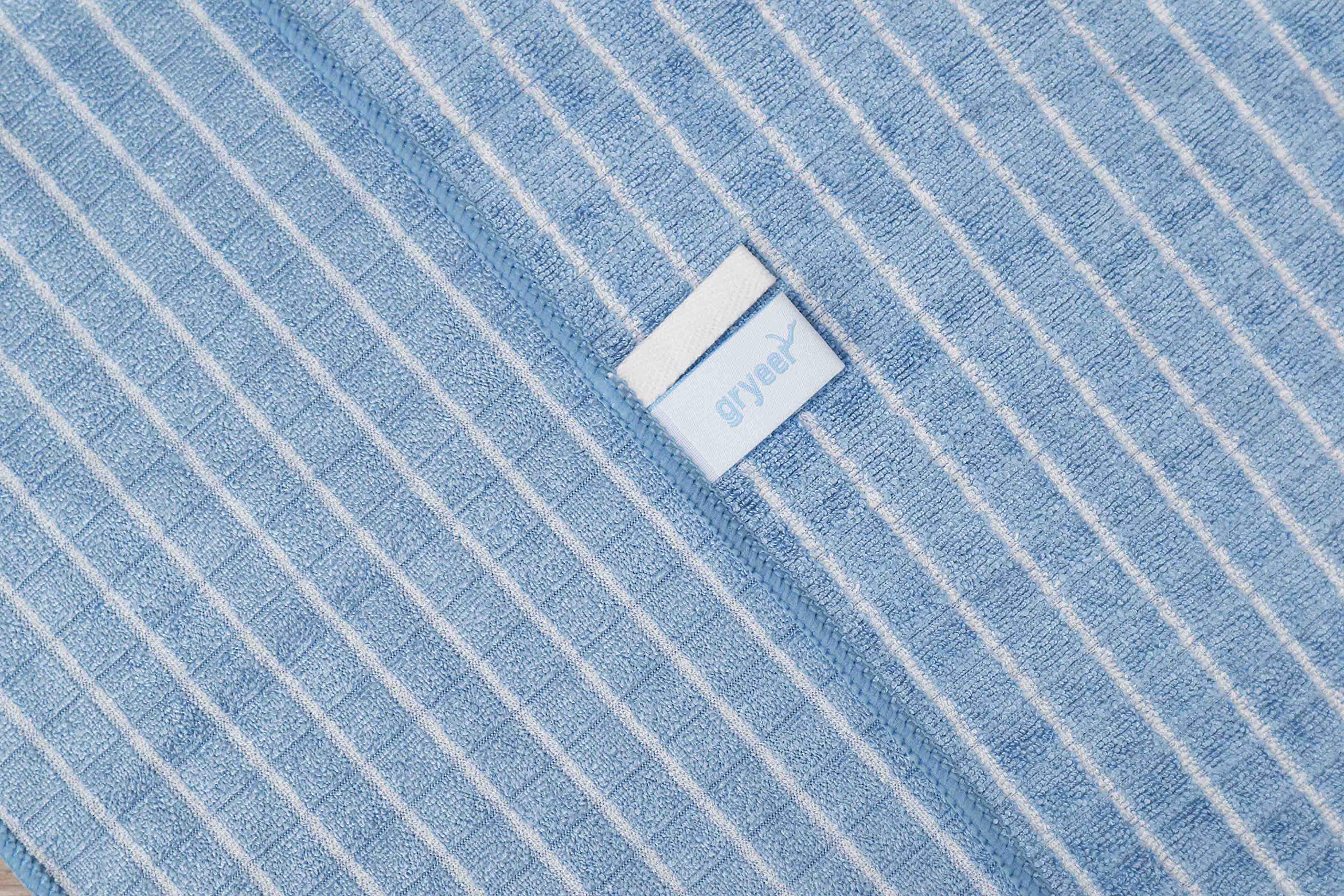 Set di 8 Strofinacci in Bambù e Microfibra, 45 x 65 cm, Strofinacci da Cucina Super Morbidi ed Assorbenti (Blu)