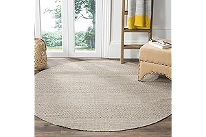 SAFAVIEH Montauk Neutral Round Rug