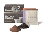 Hotel Chocolat Hot & Cold Drinking Chocolate Selection Box - Luxury Chocolate Flakes - Pack of 10 Single-Serve Sachets, 310g - Suitable for Vegetarians