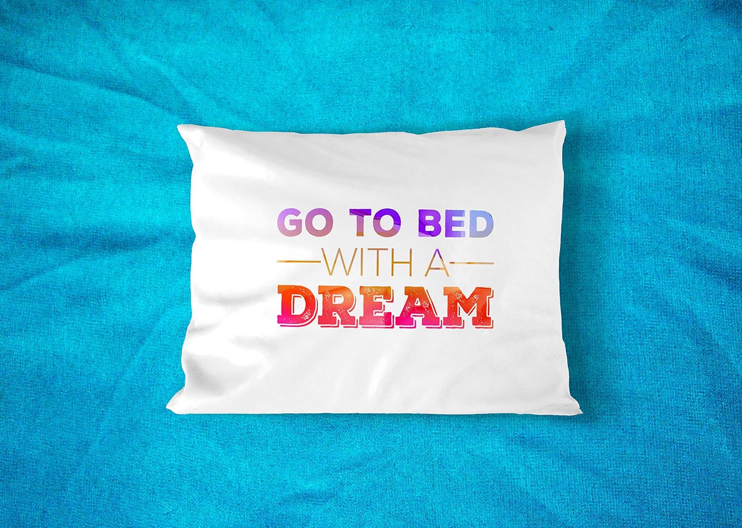 Gifts for Positive People - Add to Gift Basket Set Box Bundle Or Use As Stocking Stuffers - Housewarming (Go to Bed with A Dream Pillow Case)