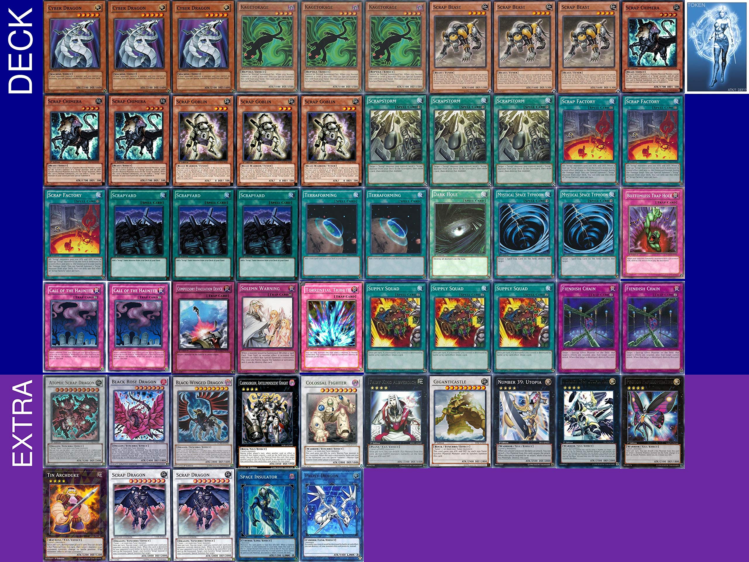 YUGIOH Tournament Ready Scrap Deck con Cubierta Extra Completa con  Exclusivo Token de Juego Phantasm + una Caja de Cubierta y 100 Fundas :  Amazon.com.mx: Juguetes y Juegos