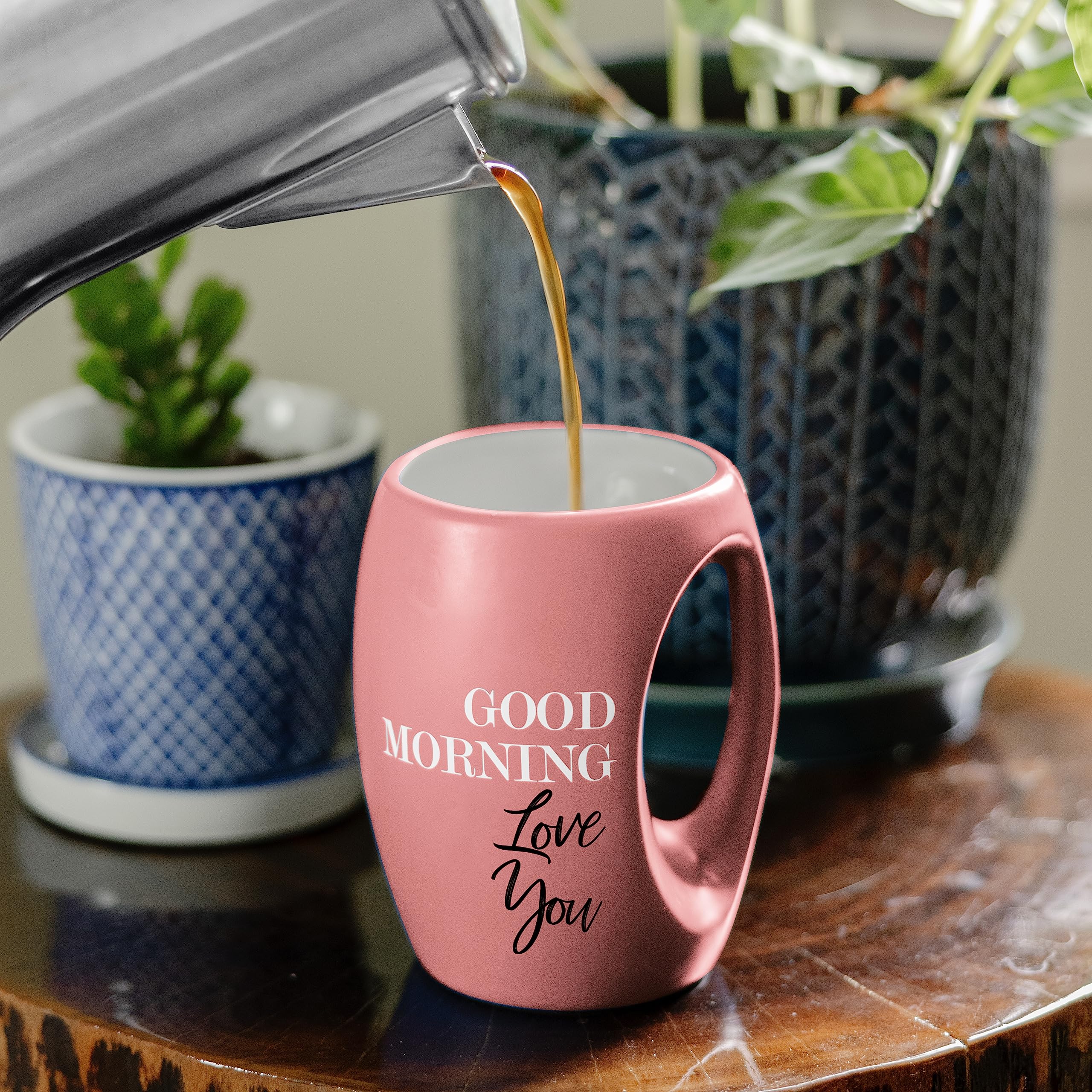 Good Morning Uncle Mug – 16oz Stoneware Coffee Cup With Hand Warmer Handle, Funny Uncle Gift