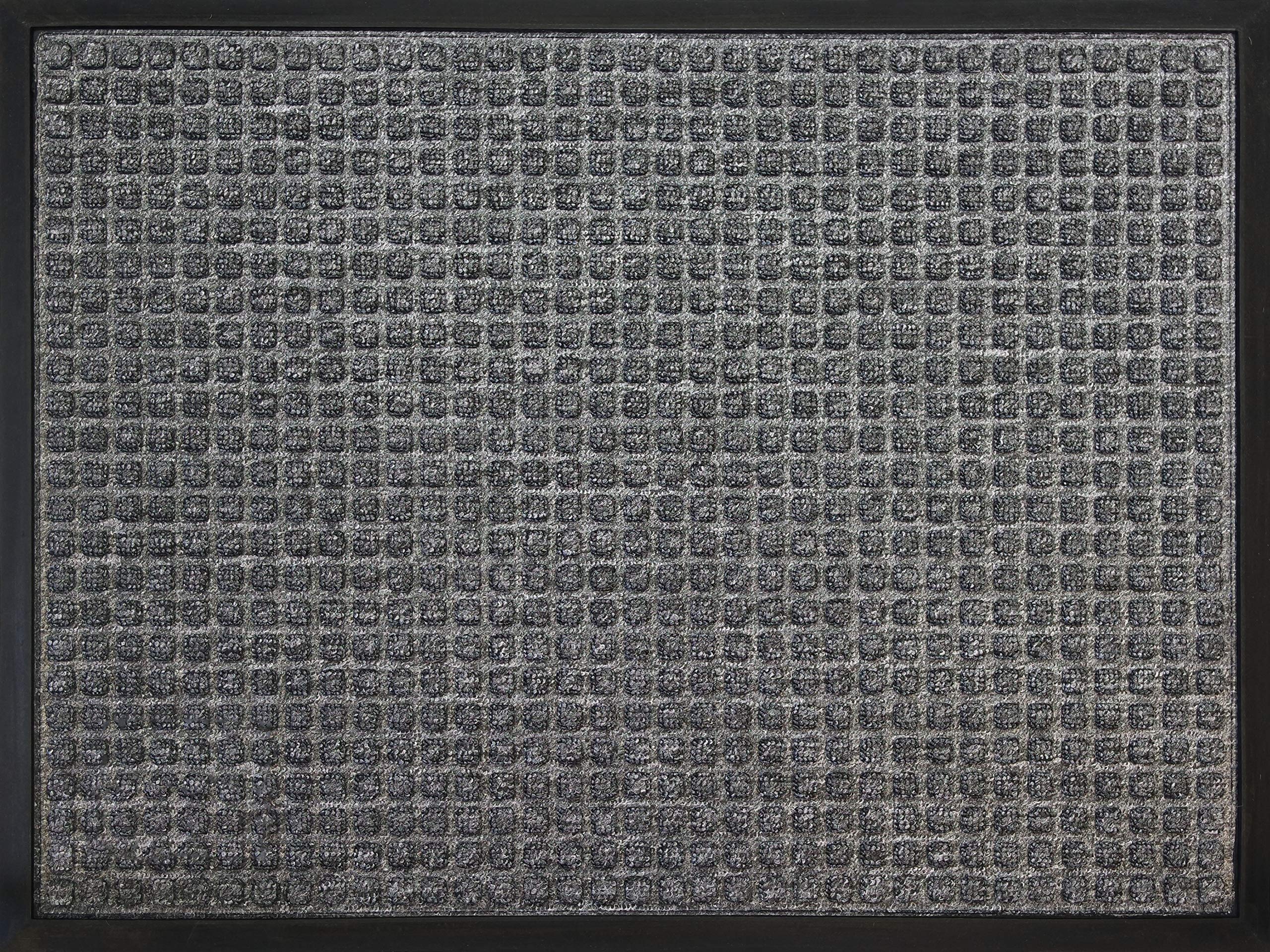 ID Mat Zerbino In Fibra Assorbente 80x60 Cm - Blu, Antiscivolo In PVC, Per Interni Ed Esterni Riparati, Lavabile - 3