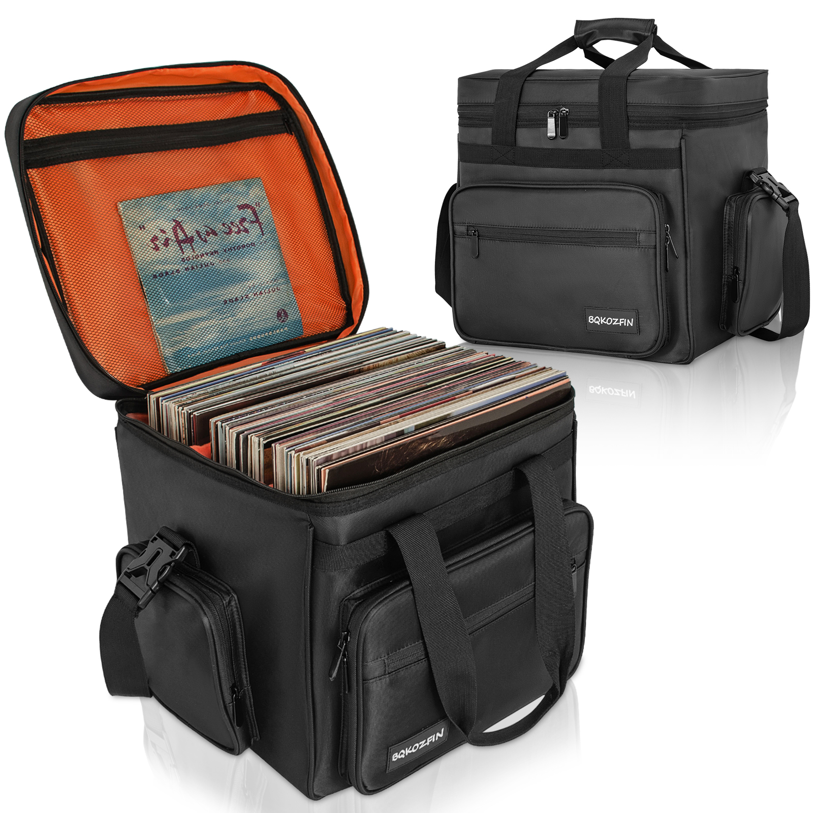 Amazon.com: BQKOZFIN Vinyl Record Carrying Bag Travel Storage Case