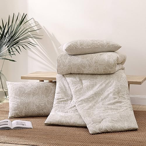 Miniatura 9 de Tommy Bahama - Juego de funda de edredón tamaño Queen, juego de ropa de cama reversible de algodón con fundas a juego, decoración tropical del hogar