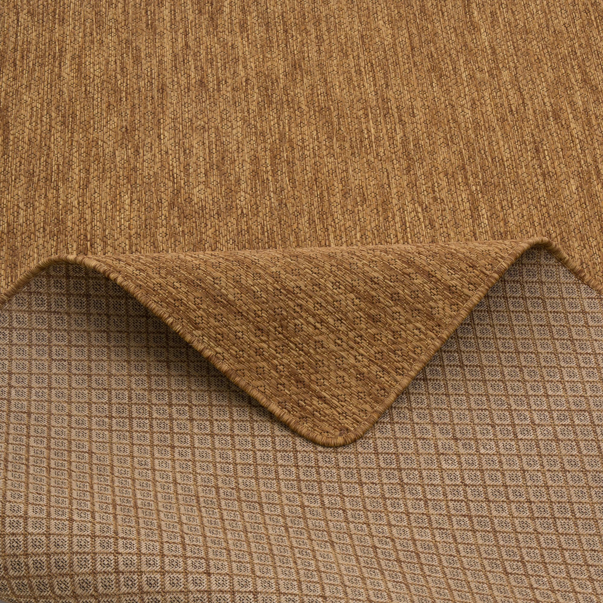 Snapstyle Tapis Porto Naturel Chiné Intérieur & Extérieur – Tissage Plat pour Balcon, Jardin et Véranda | Résistant aux Intempéries