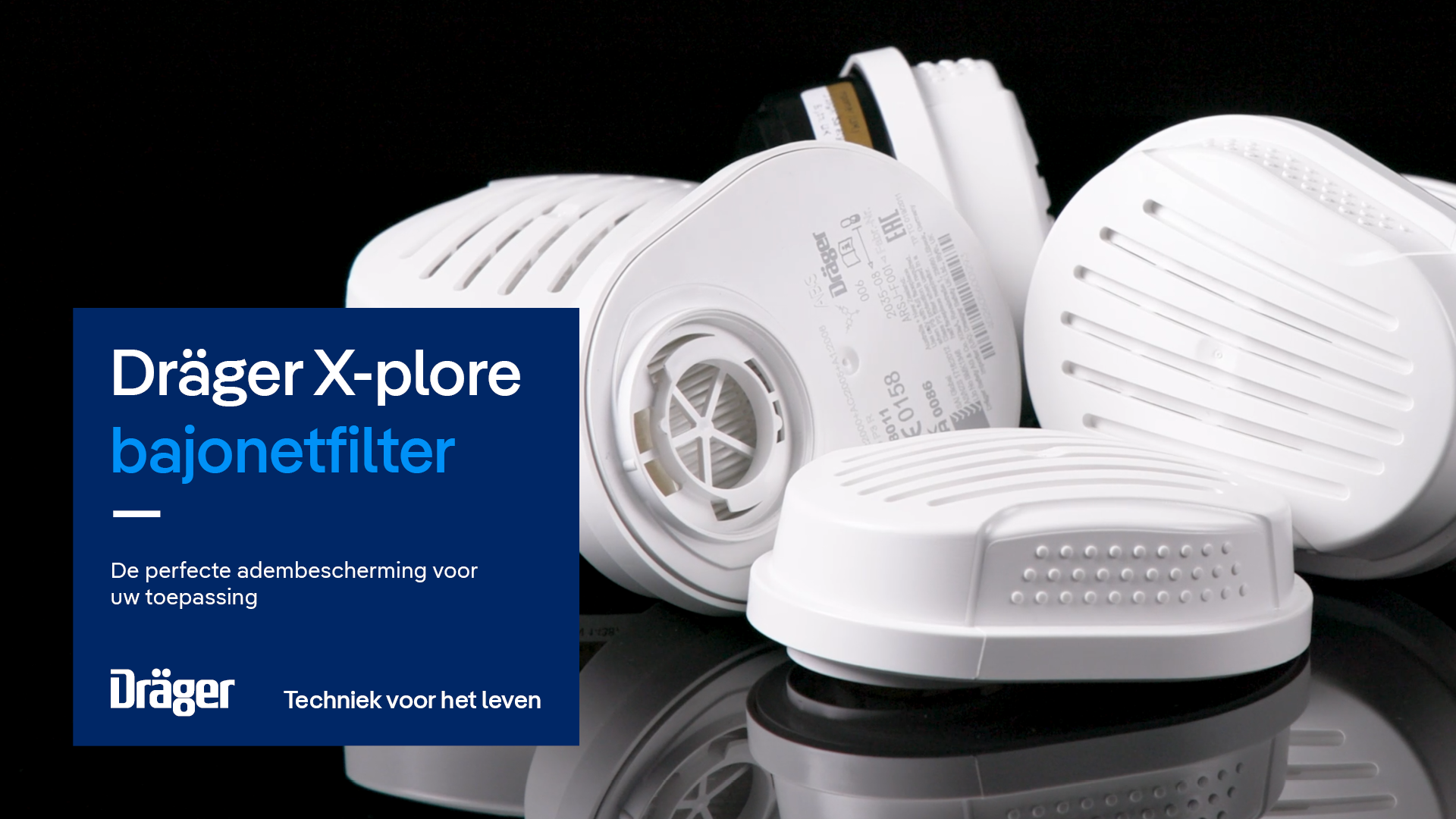 Draeger X-plore A2P3 bajonet filter 2 stuks