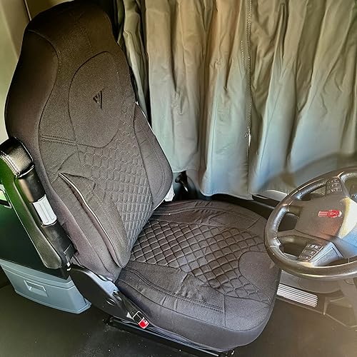 Miniatura 10 de V-Truck Corp Funda de asiento para KenworthT680 T880 W990 OEM Seat Models.