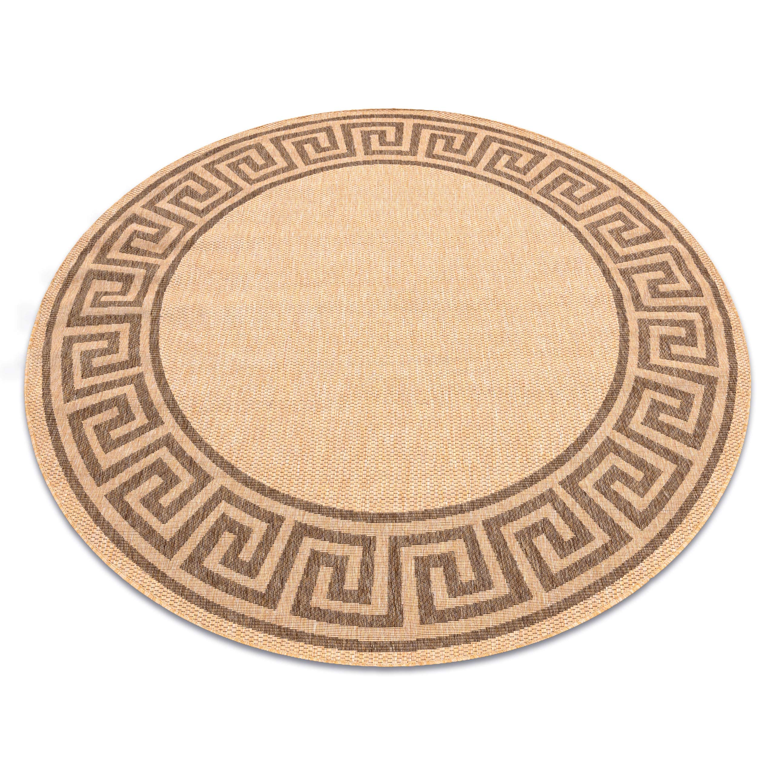 Tapis sisal cercle FLOORLUX anti-saleté intérieur et extérieur