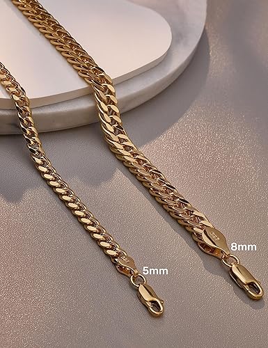 Miniatura 6 de 925 Sterling Silver Cuban Bracelets 58mm Silver Bracelets for women Cuban Link Bracelet for men 6.5-9 Inches