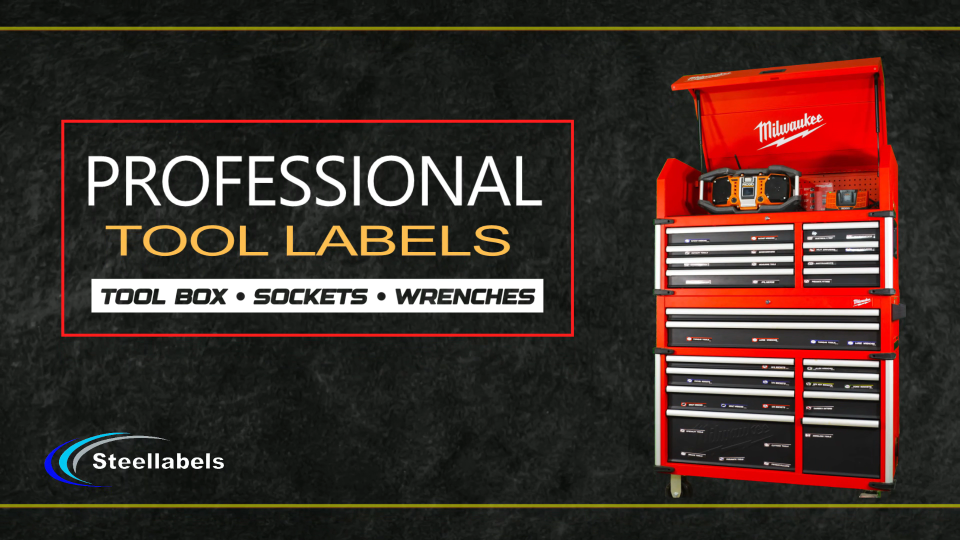 Ultimate Magnetic Toolbox Label organizer set for tool chest
