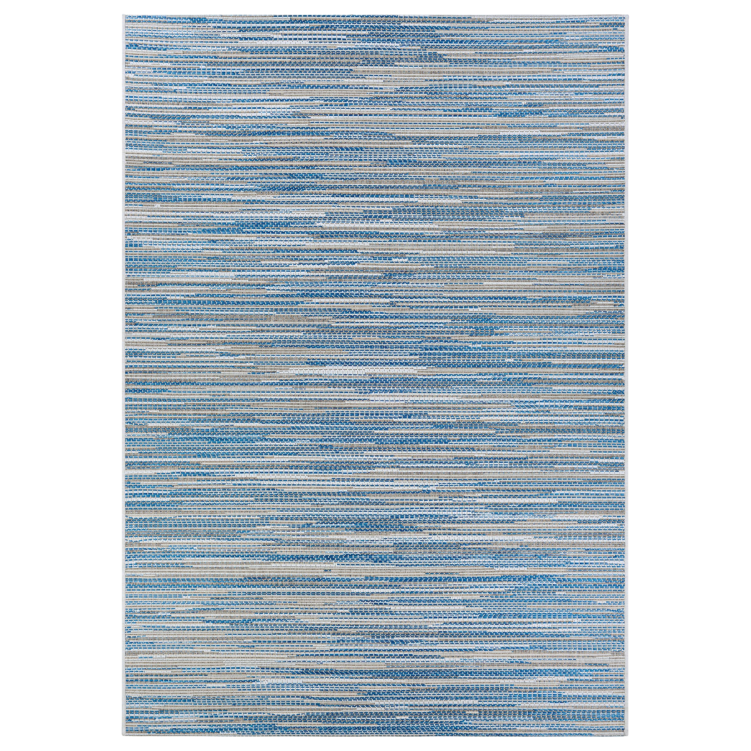 CouristanMonte Carlo Coastal Breeze Ocean-Champagne Indoor/Outdoor Area Rug, 2' x 3'7"