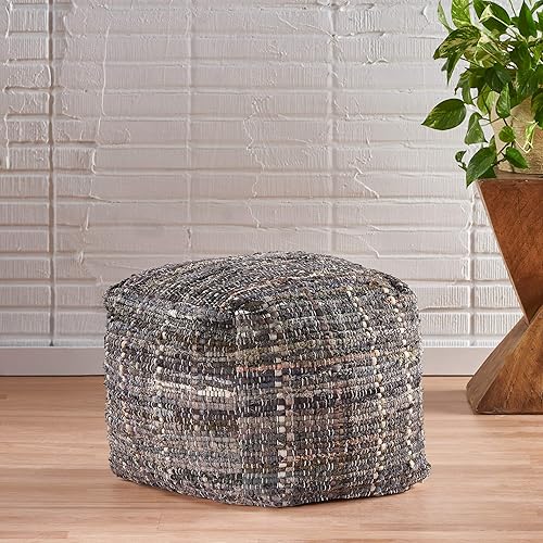 Miniatura 2 de Christopher Knight Home Harris - Puf de tela, color caqui