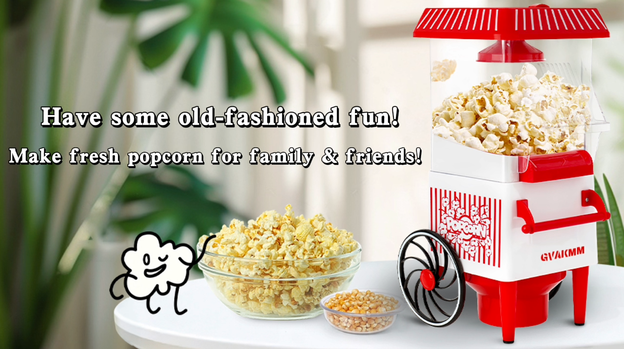 No.637 オーダーマスク　ポップコーン　ハンドメイド　赤　ポメラニアン Amazon.com: GVAKMM Popcorn Machine, Hot Air Popcorn Maker Kit Gift
