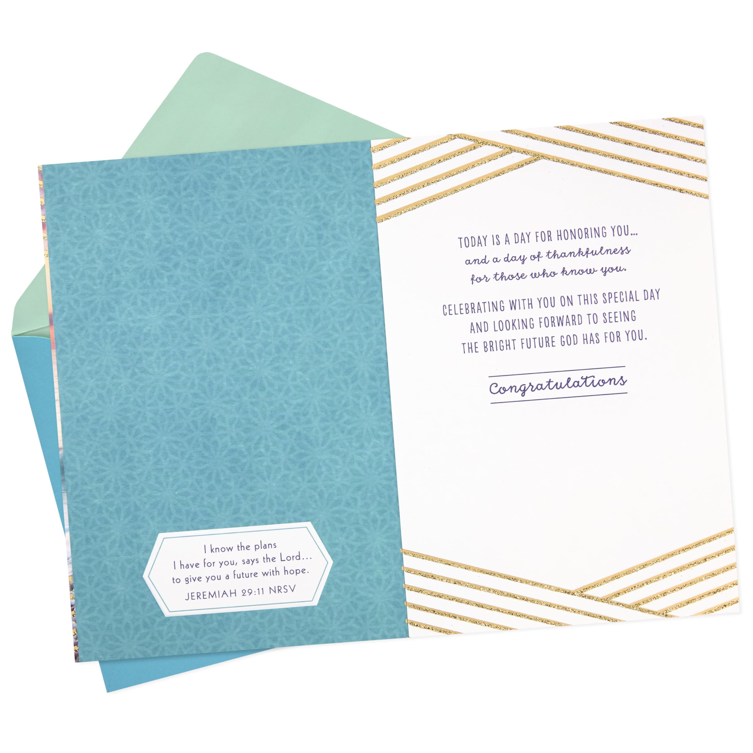 Amazon.com : DaySpring Religious Graduation Card (Graduation Prayer) :  Office Products