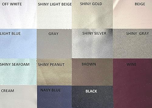 Miniatura 4 de Ikiriska Cortina blackout extralarga. Cortina opaca de oscurecimiento de 12-24 pies de largo (oro brillante, 50 pulgadas de ancho x 132 pulgadas de