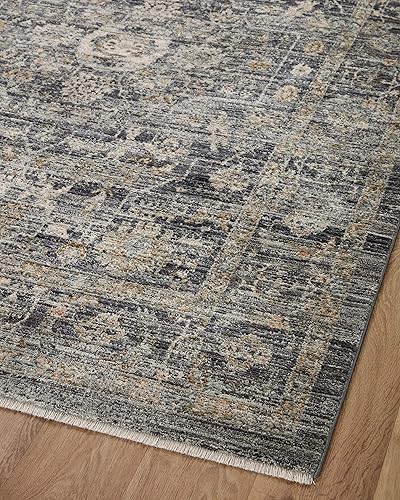 Miniatura 71 de Loloi Jean Stoffer Katherine Collection KES-02 Ocean/Coral 2'-7'' x 10'-0'', .25" Pile Height, Runner Rug
