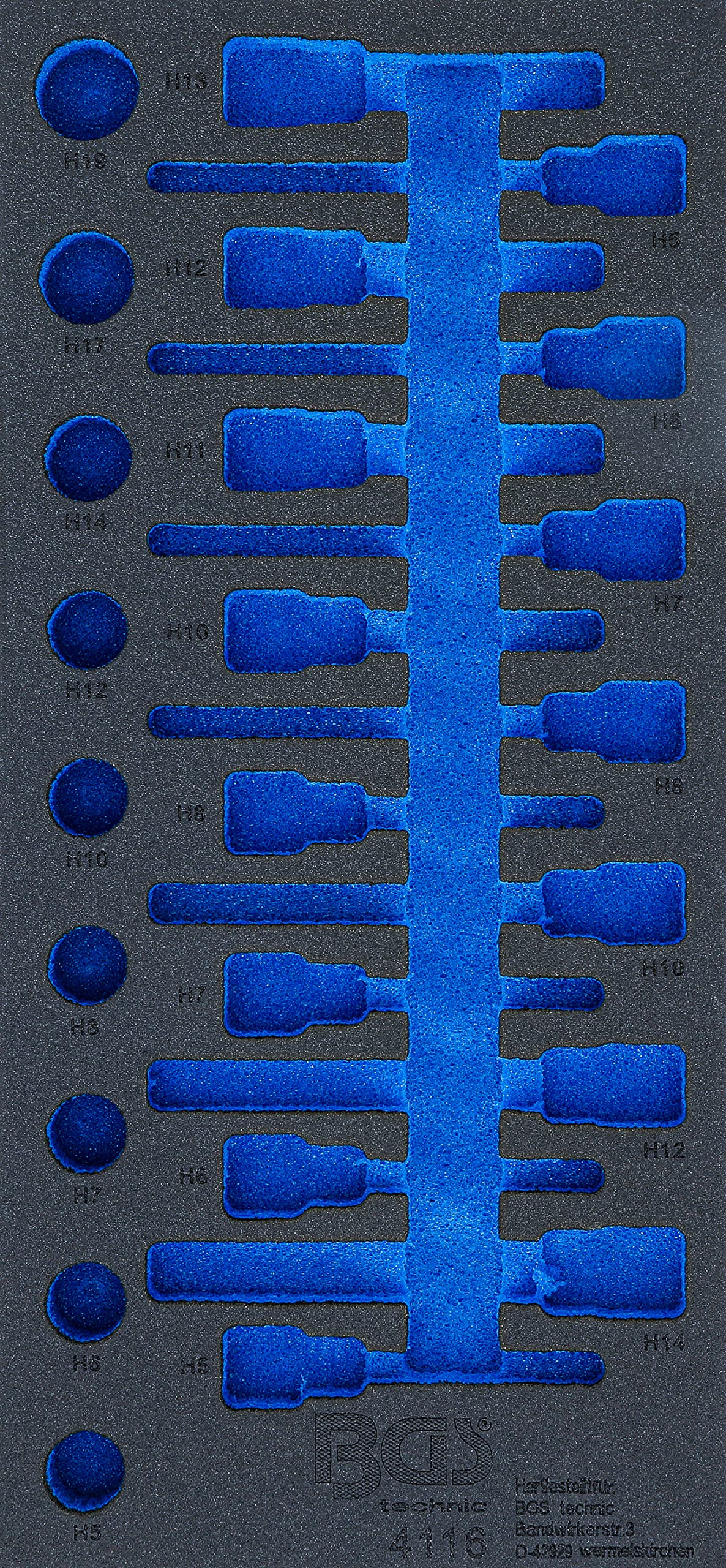 Coffret Douille 12 Pans Insert Pour Art. 3312 : Jeu De Douilles - 12,5 Mm ( 1/2") 6,3 Mm Module Servante D'atelier