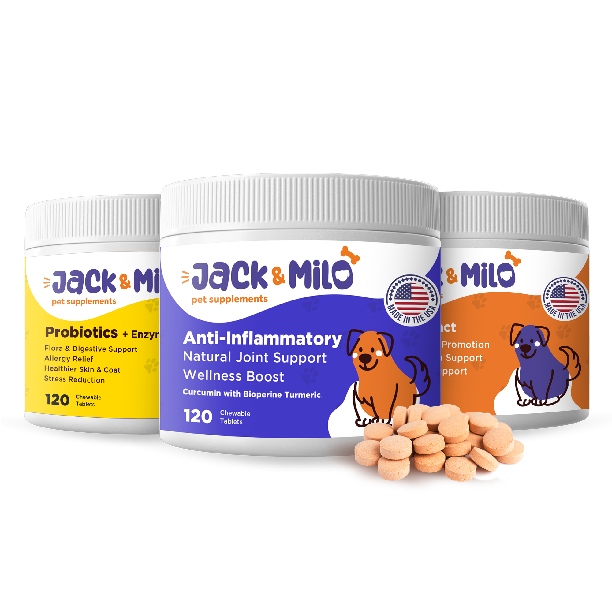 Amazon.com : Jack & Milo - Probiotics for Dogs, Digestive Enzymes
