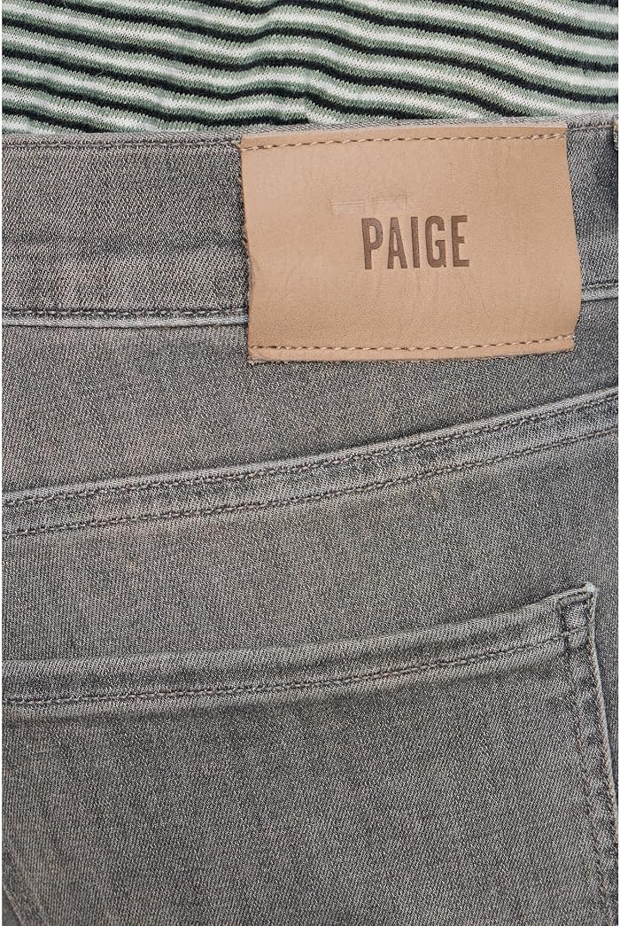 Мужские джинсы Paige Normandie 32" Transcend Straight Leg Jeans in Axtell, цвет: Серый — фото 4