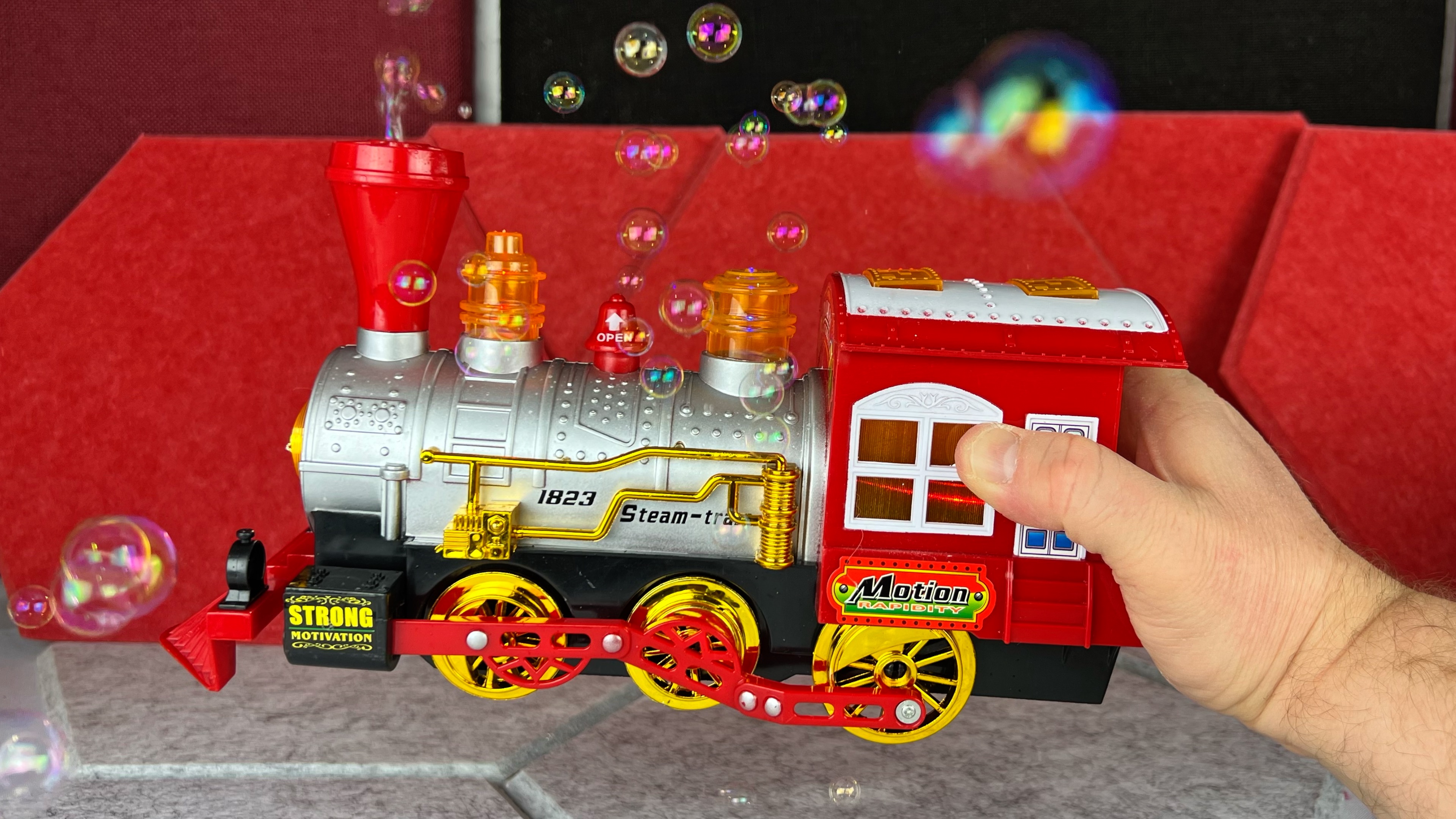 Watch Bubble Blowing Toy Train Review on Amazon Live