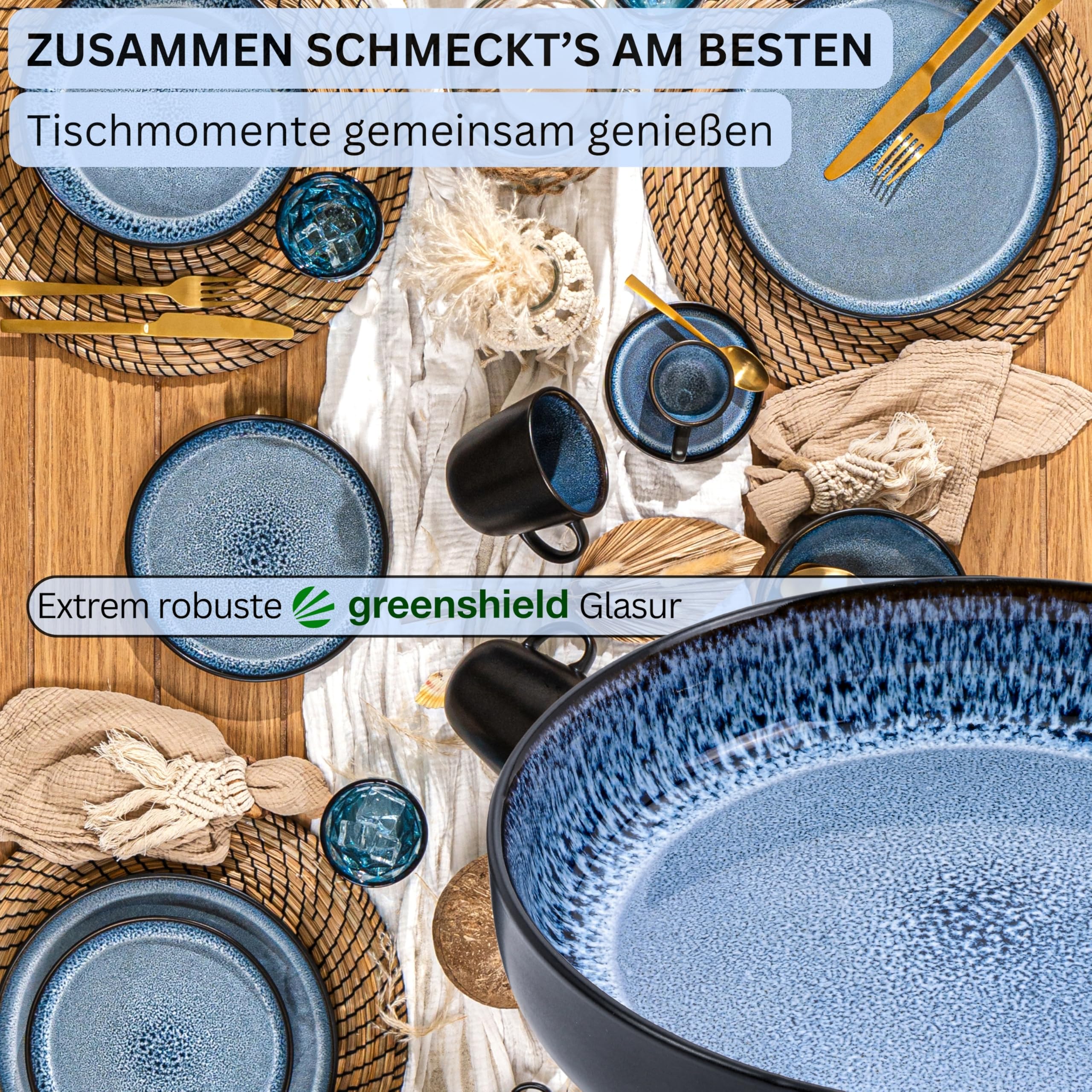 Sänger Aruba Steingut Pastaschalen 6 tlg – Bild 3