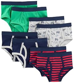 Simple Joys by Carters Toddler Boys 8-pack Underwear Navy Red Trucks Green 6-7