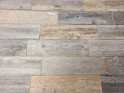 Miniatura 2 de Panel de madera rústica tipo granero, reciclada, madera real, tablones de pared rústicos, fácil instalación