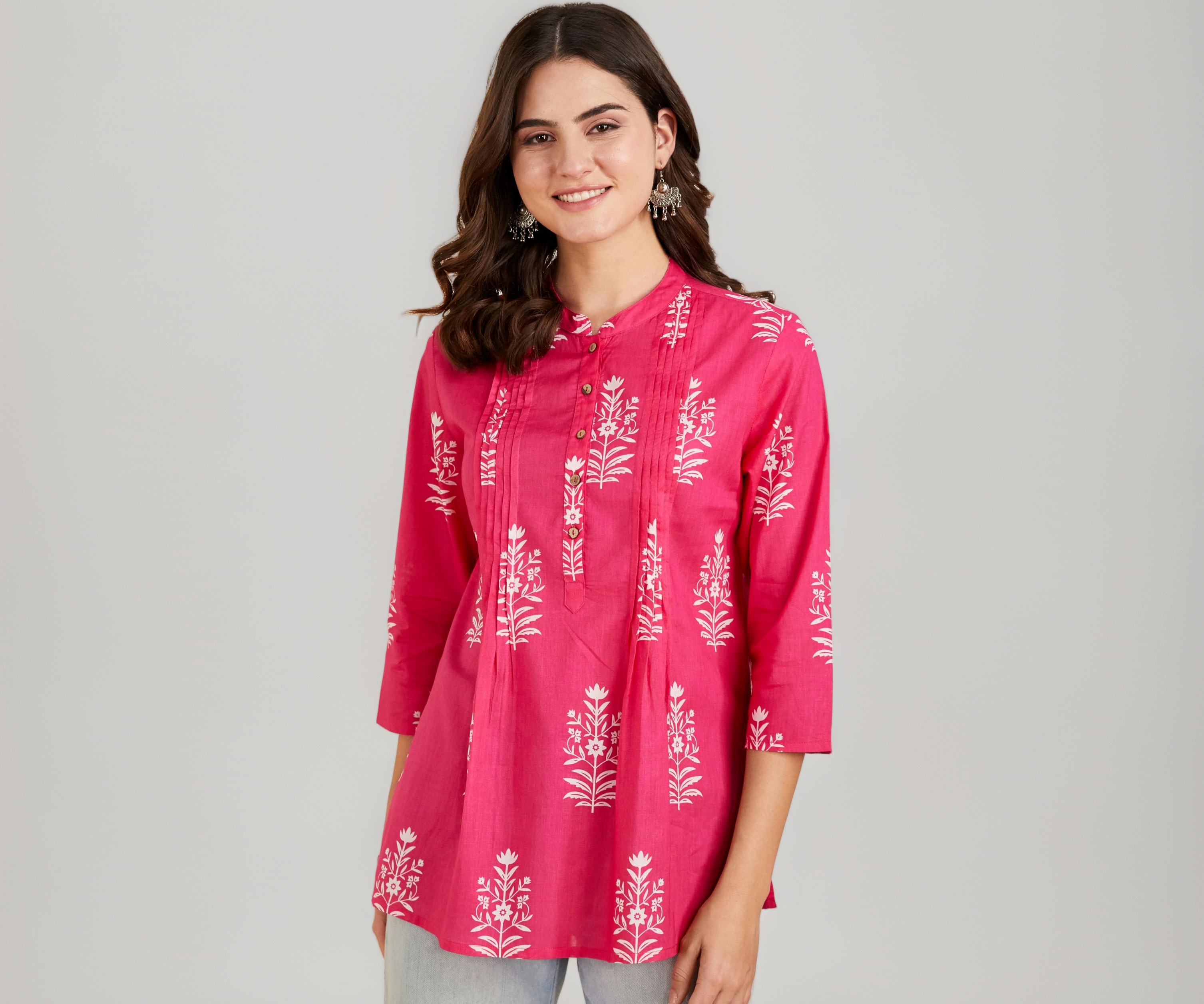 Amazon Myx Women Cotton Printed A-line Short Kurti (Plus Sizes) - Image 1