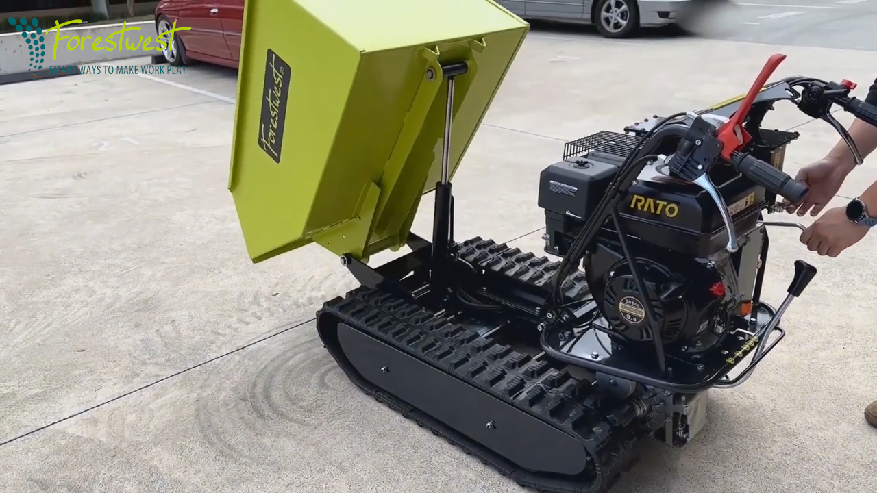Mini Dumper motorizado de cadena, 9.8HP, capacidad 500kg, modelo BM11080B FORESTWEST miniatura 7