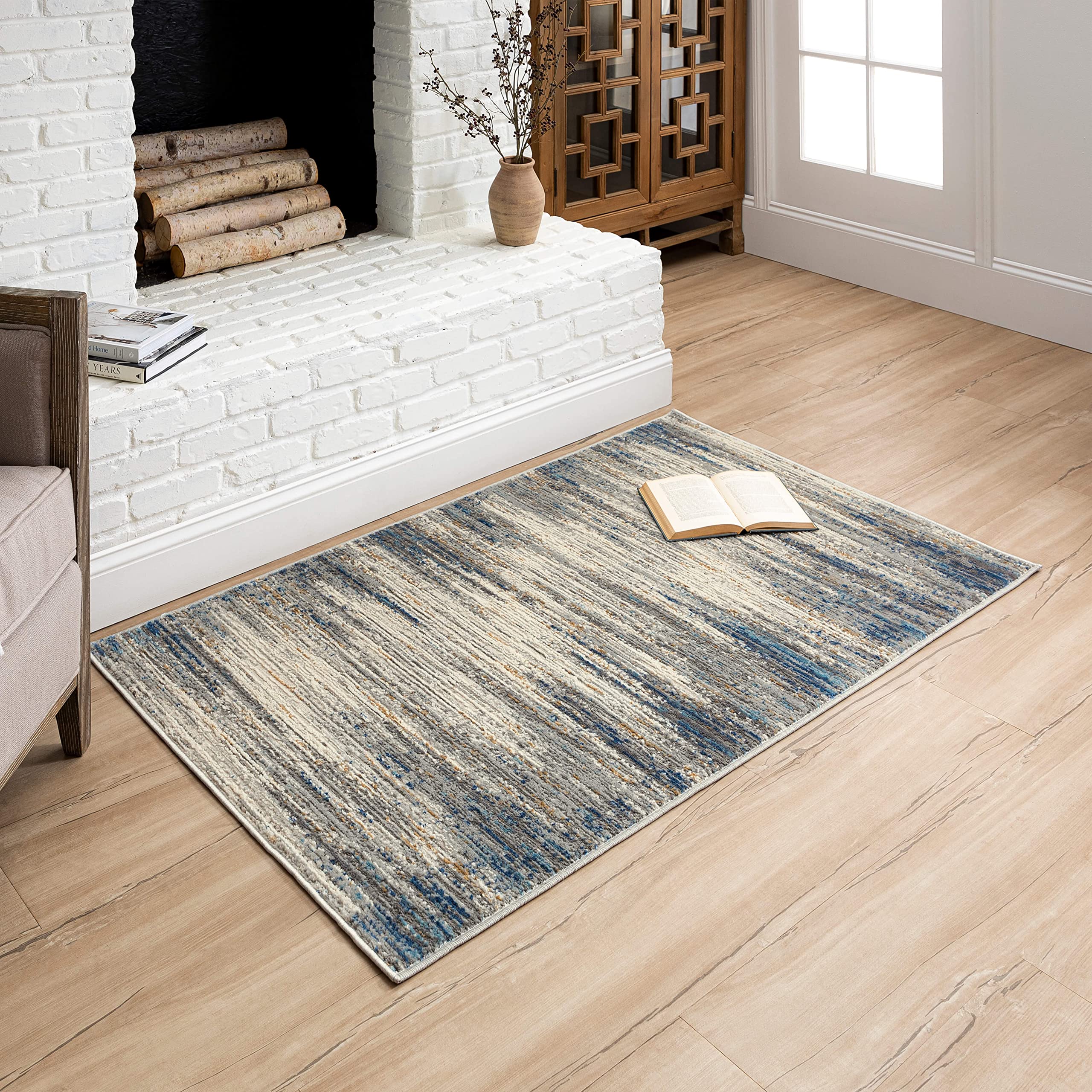 Mohawk Home Nexus Modern Contemporary Abstract Light Gray 2' x 2' 11" Area Rug Perfect for Living Room, Dining Room, Office