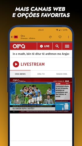 Orbitv canais de TV gratuitos do Brasil e do mundo