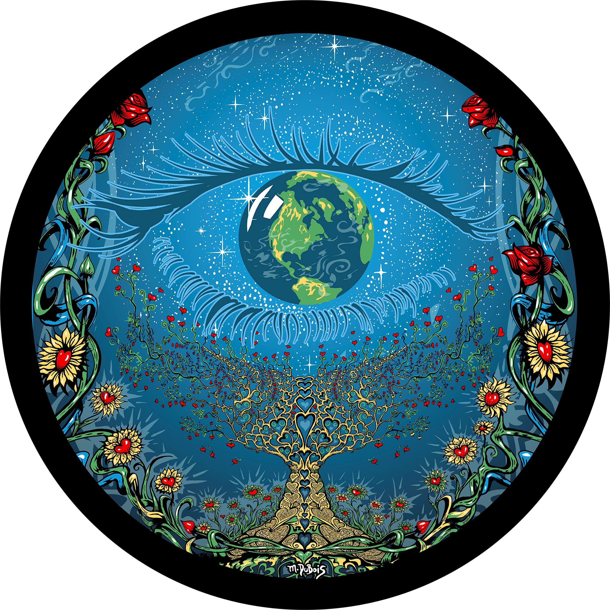 TIRE COVER CENTRAL Mother Earth Spare Tire Cover (Select tire Size/Back up Camera Option in MENU) Custom Sized to Any Make/Model 205/75R14