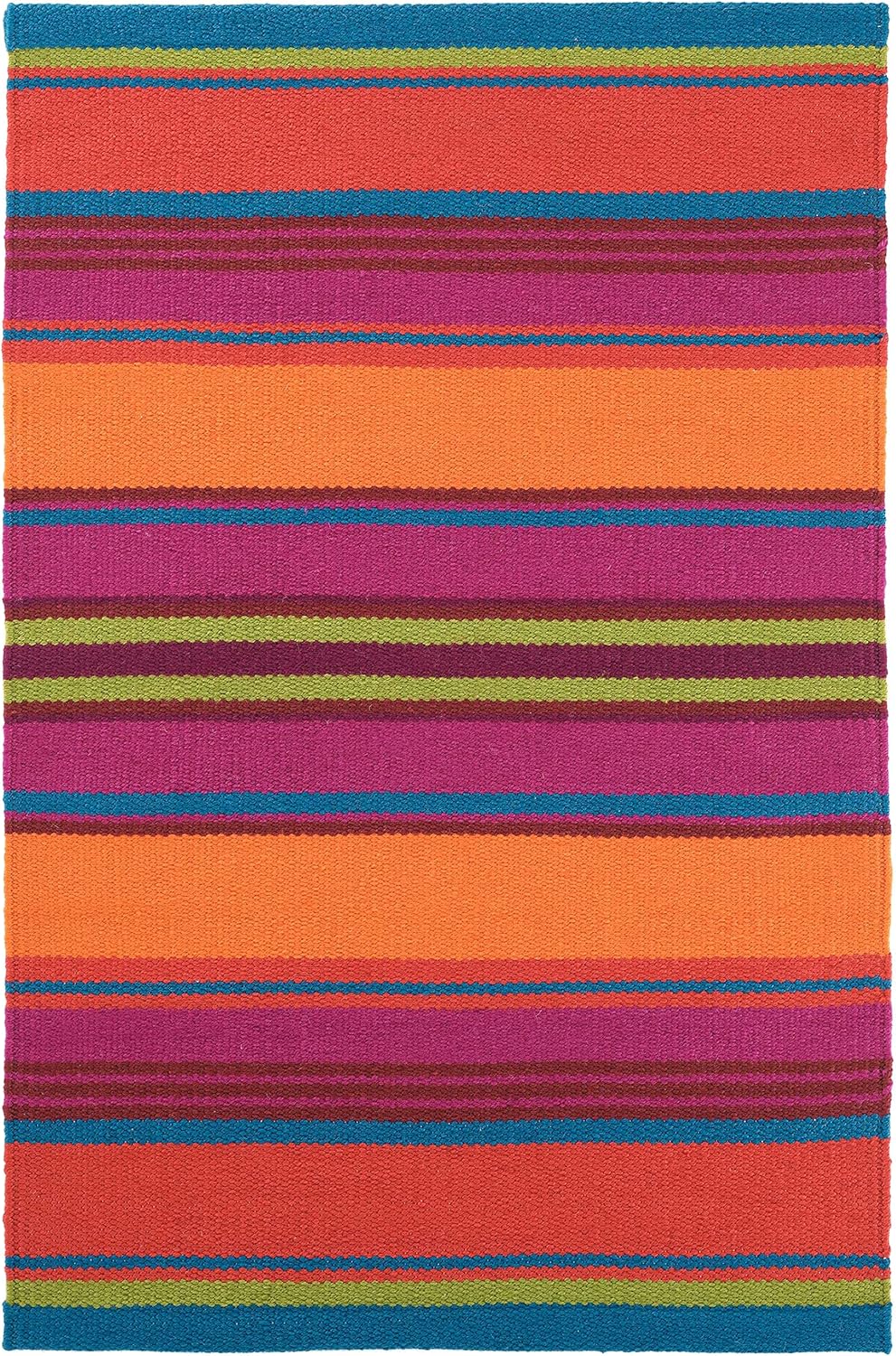 Dash and Albert Pilar Stripe Handwoven Indoor/Outdoor Rug