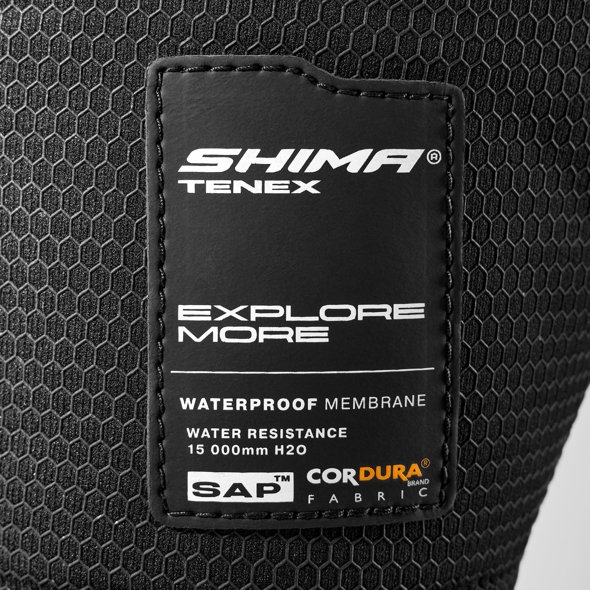 SHIMA Tenex WP Botas Moto Hombre Cuero Impermeable Atop Zapatos Todo El Año Calzado Motorista Baja Adventure Velcro Protección Tobillo Motocicleta Trail (Masculinos Impermeable, Negro, 43)