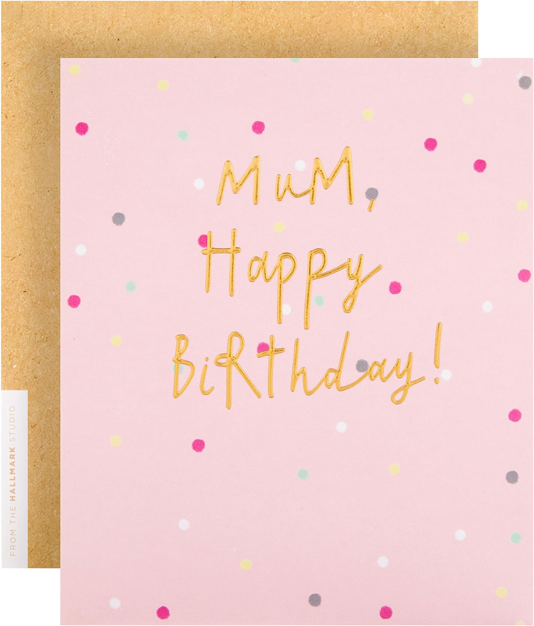 Studio Birthday Card For Mum - Contemporary Text Design