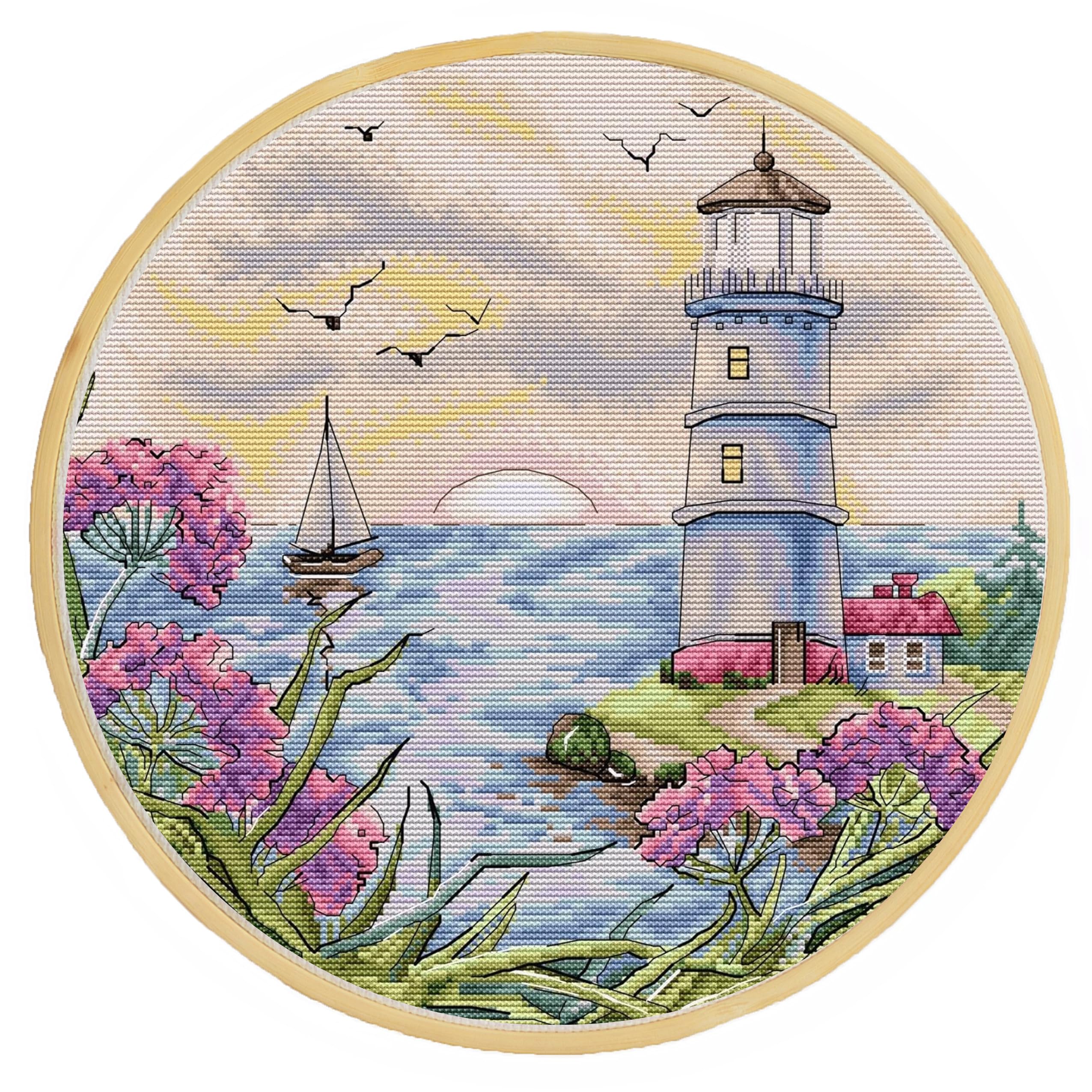 HobbyJobby Cross Stitch Kit The Silence,Counted Cross Stitch Kit for Adults Needlecraft Kit