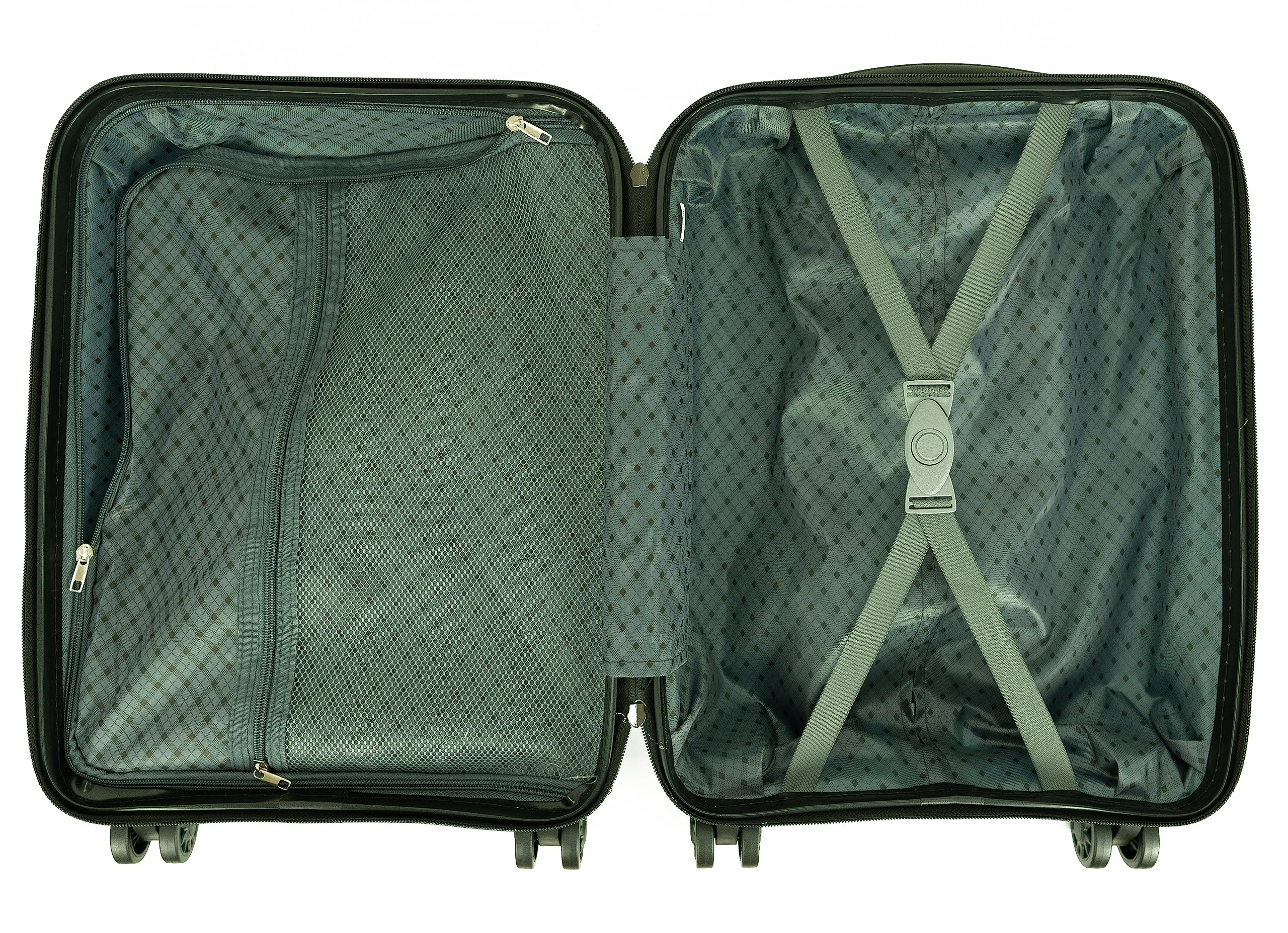 DED Maleta Equipaje de Mano Cabina Viajar en avión rigida Viaje 4 Ruedas 360º giratorias aceptada por Todas Las aerolíneas. Color Oro Rosa