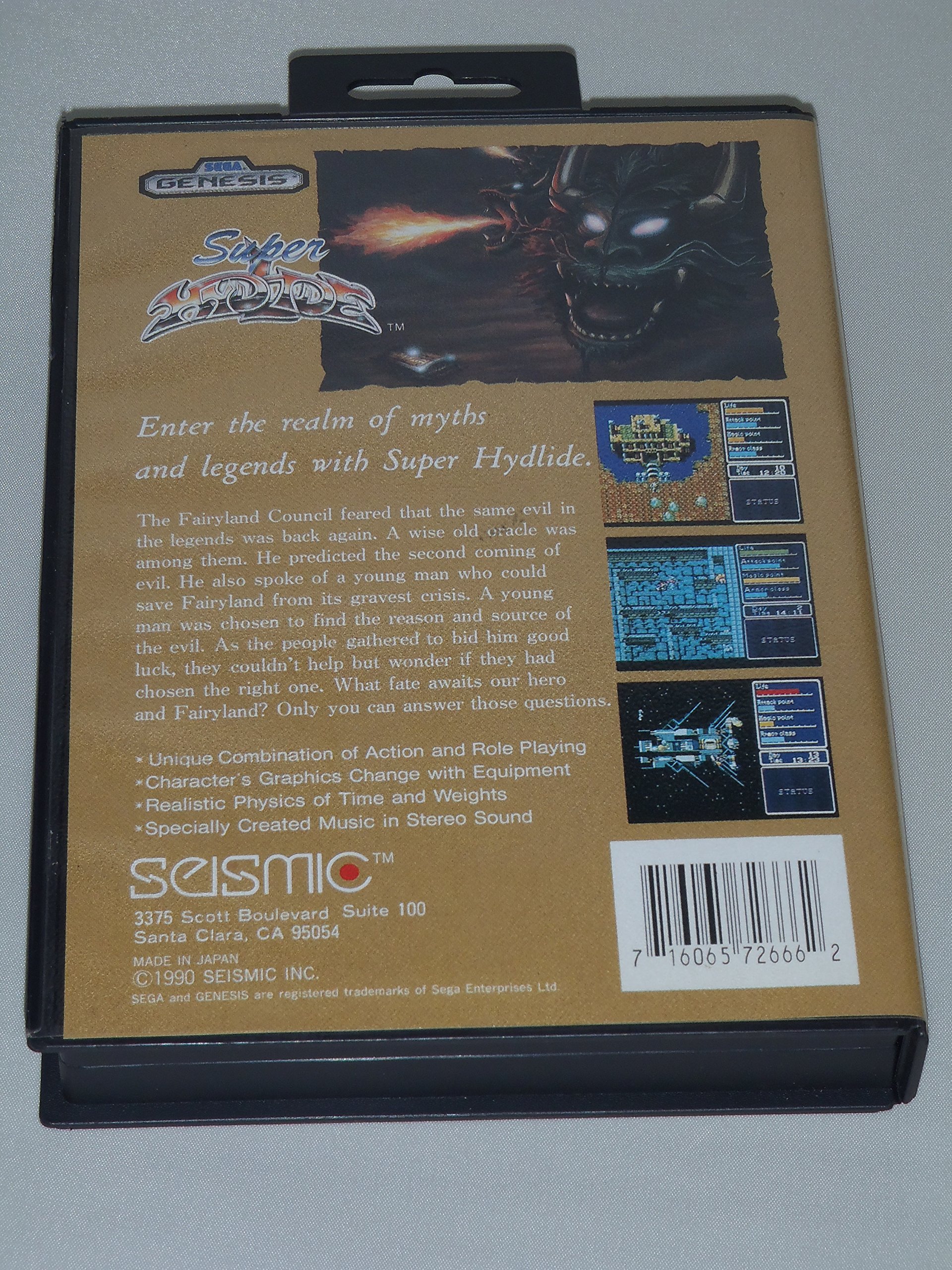 Jeu SEGA Mega Drive - Super Hydlide - Version PAL, Cartouche Seule