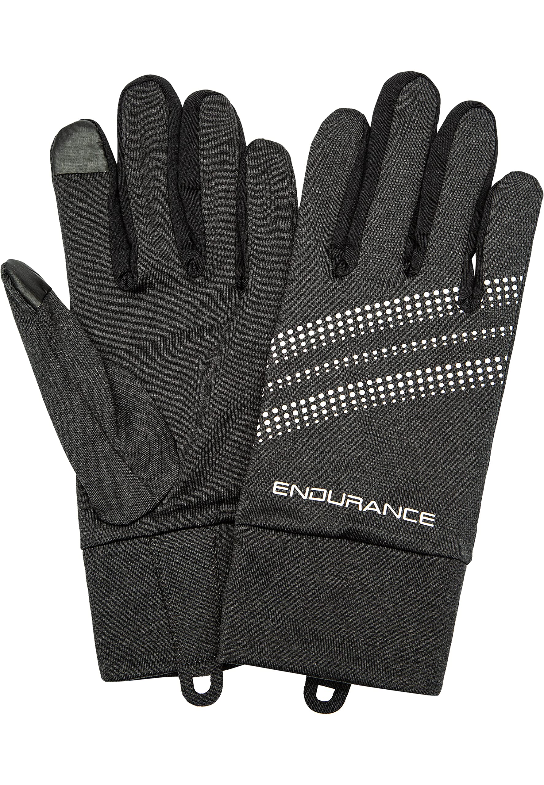 Endurance Unisex Gloves New South Wales with Reflectors 1001 Black Melange, L