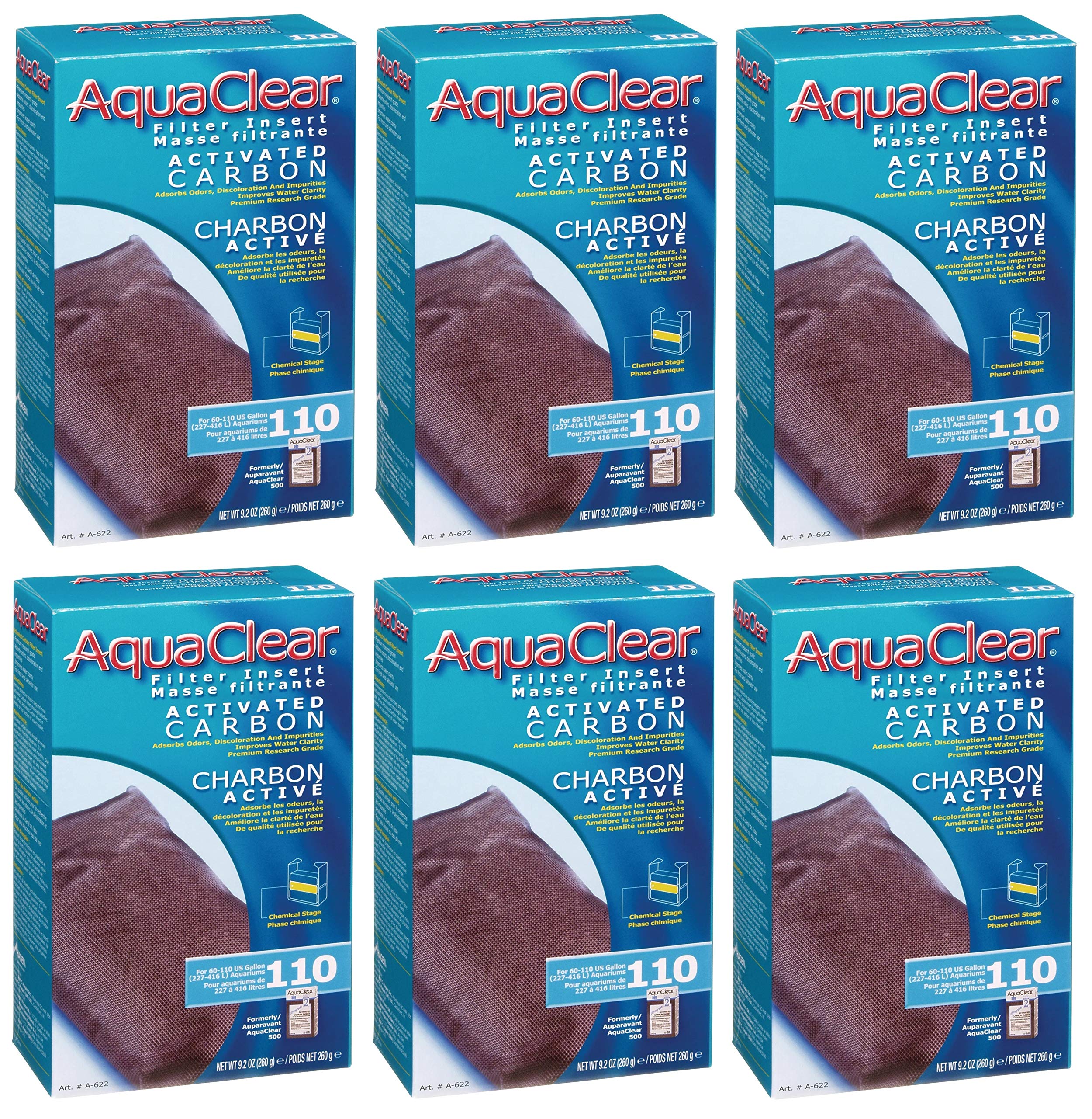 Charbon actif AquaClear 110 Fluval pour l'entretien d'aquarium d'eau douce