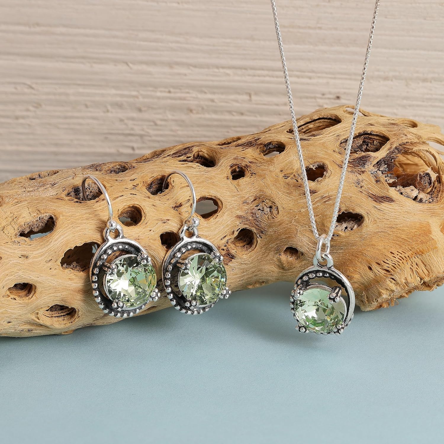 Silpada 'Lucent Willow' Sterling Silver Green Cubic Zirconia Drop Earrings