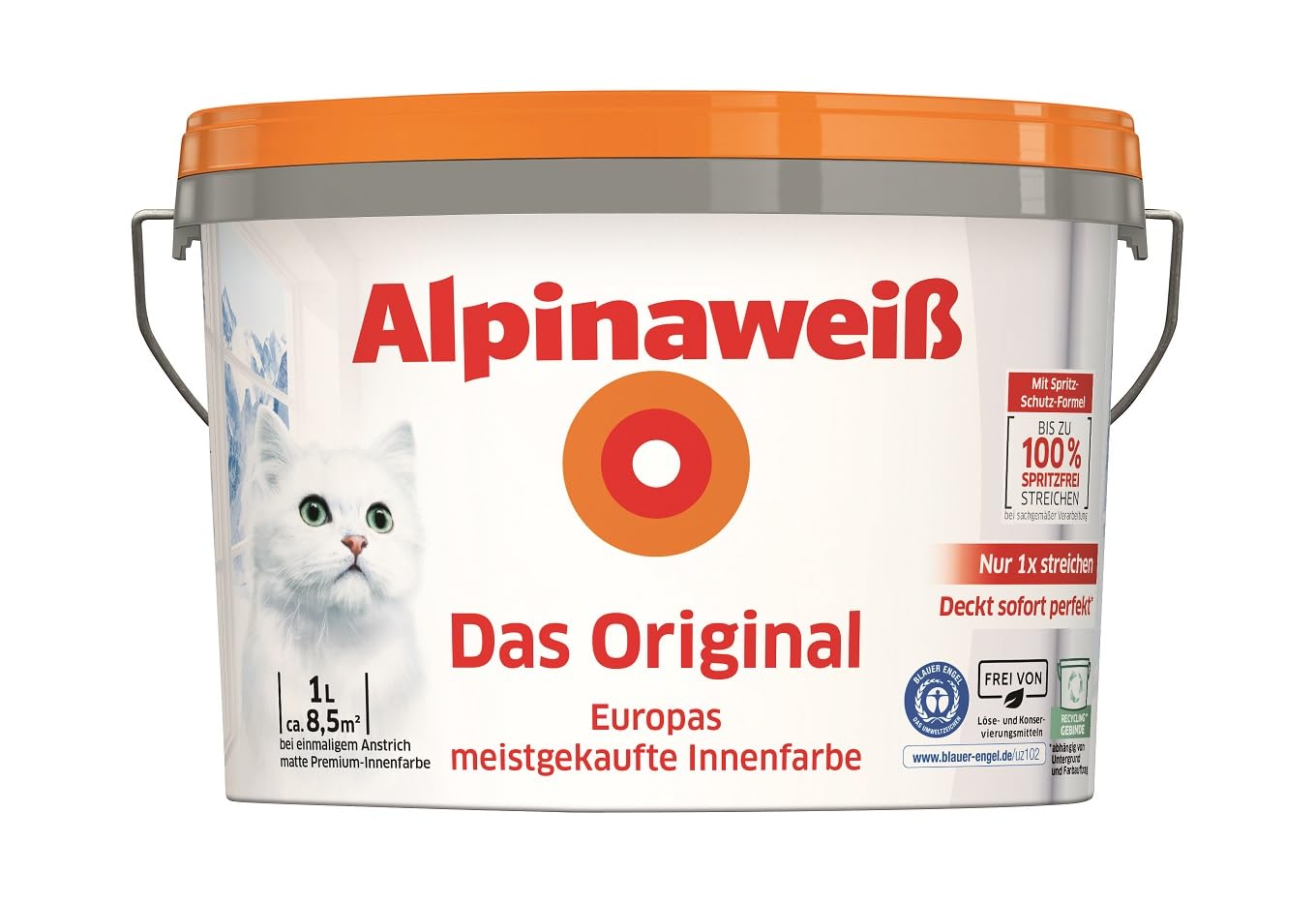 Alpina Wandfarbe Alpinaweiß Das Original matt – Minipack 1L