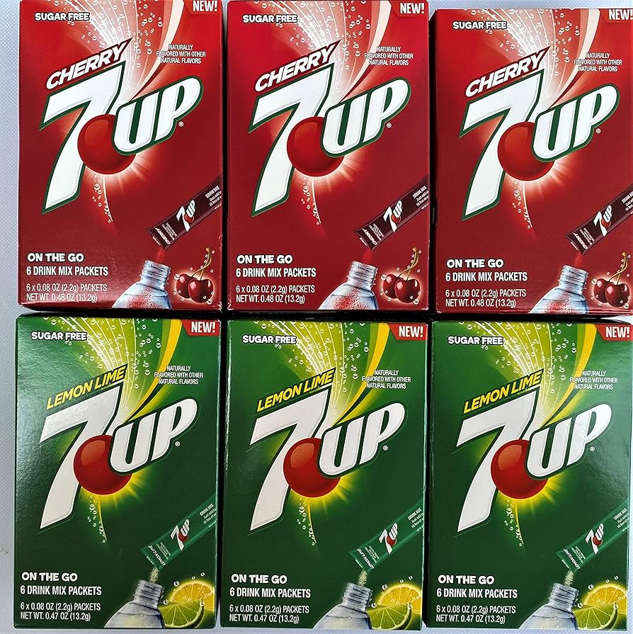 Amazon.com : 7up On The Go - 6 Pack - 3 Lemon Lime & 3