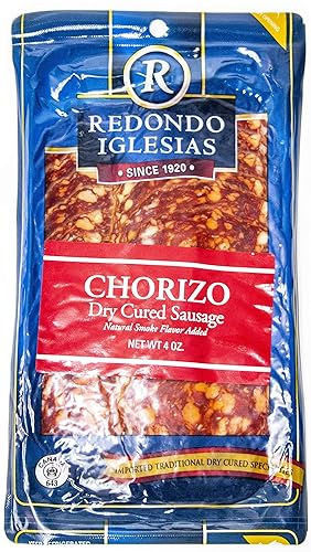Chorizo Español Spicy 3 PACK - DESCUENTO - Salchicha curada seca - Rebanadas 3 oz - Redondo Iglesias - Spain Gourmet Delicatessen