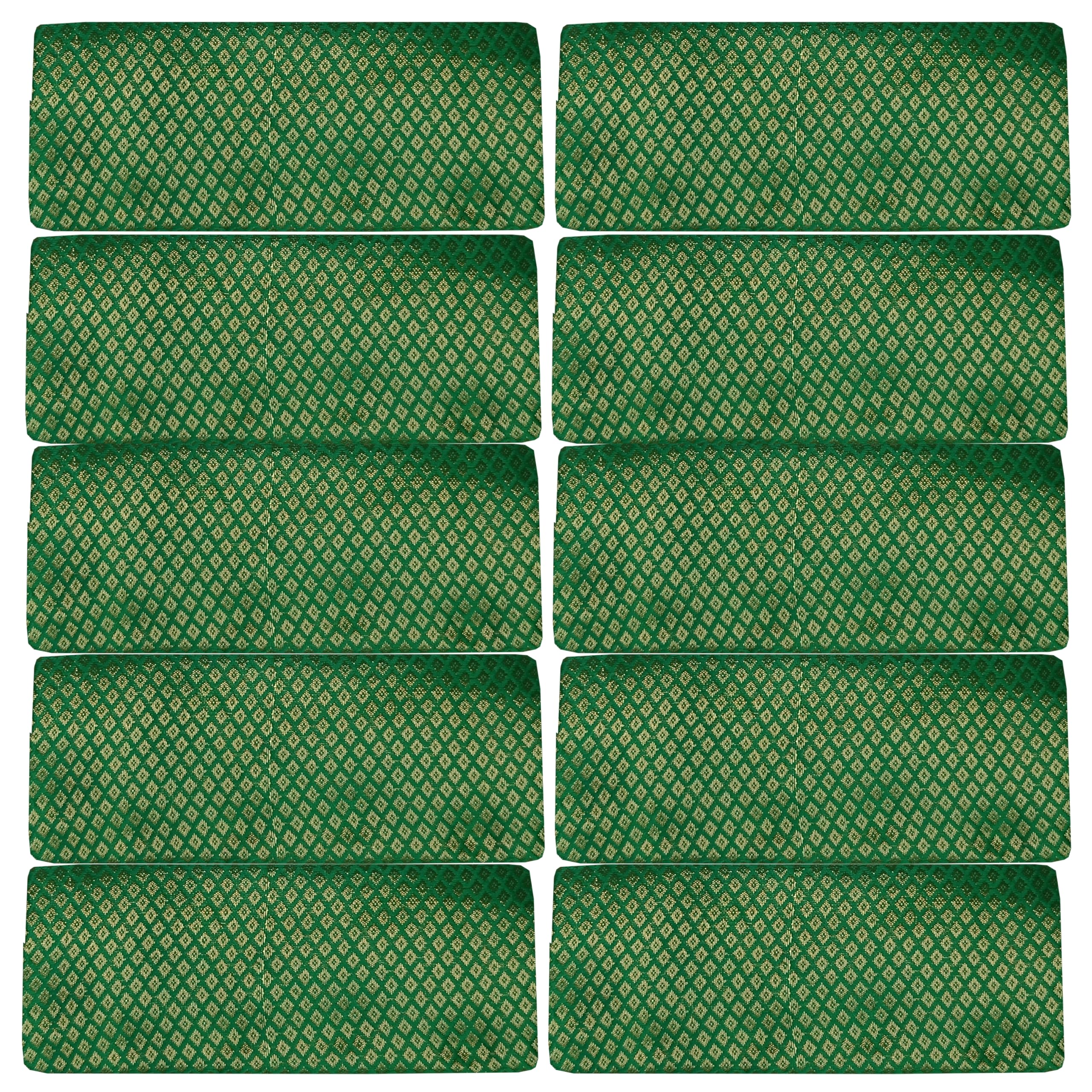 SELVELWomen’s Jacquard Unstitched Blouse Piece Material Gift Set Combo (1 Meter Each, Pack of 10)