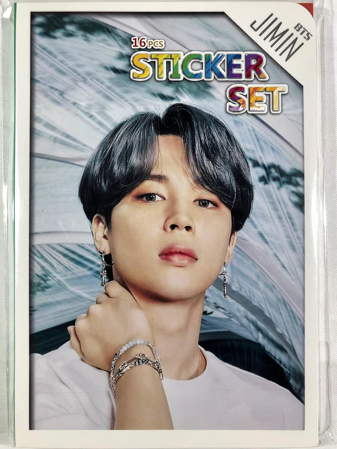 Tradeplace Jimin セール ジミン Bts 防弾少年団 グッズ フォト ステッカー シール 16シート K Pop セット 16sheets 87枚 87pcs Sticker 韓国製 韓流 Photo