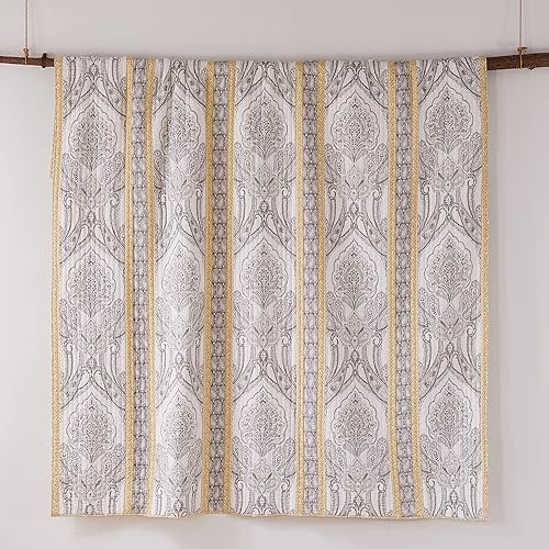 Miniatura 7 de Levtex Home - St. Ives - Almohada decorativa (16 pulgadas redonda) - Plisado redondo - Ocre amarillo