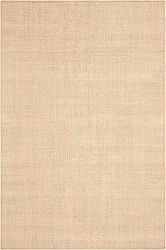 Miniatura 2 de Martha Stewart x SAFAVIEH - Colección de alfombras de área, 9 x 13 pies, beige y marfil, sisal y yute, estilo rural, ideal para sala de estar,