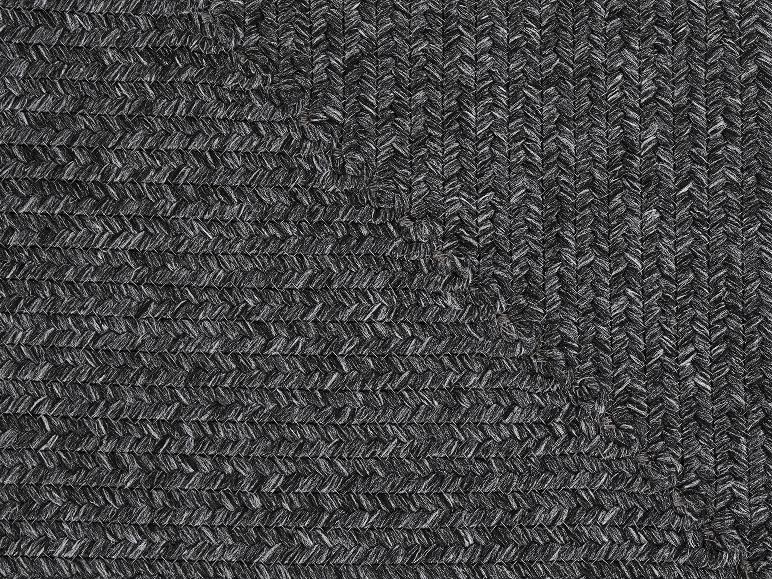 Northrugs Trenzado In- & Outdoor Teppich Wetterfest – Pflegeleicht Handmade-Look für Innen und Außen Gewebter Outdoorteppich Läufer für Balkon, Terrasse, Wohnzimmer, Garten – Dunkelgrau, 120x170